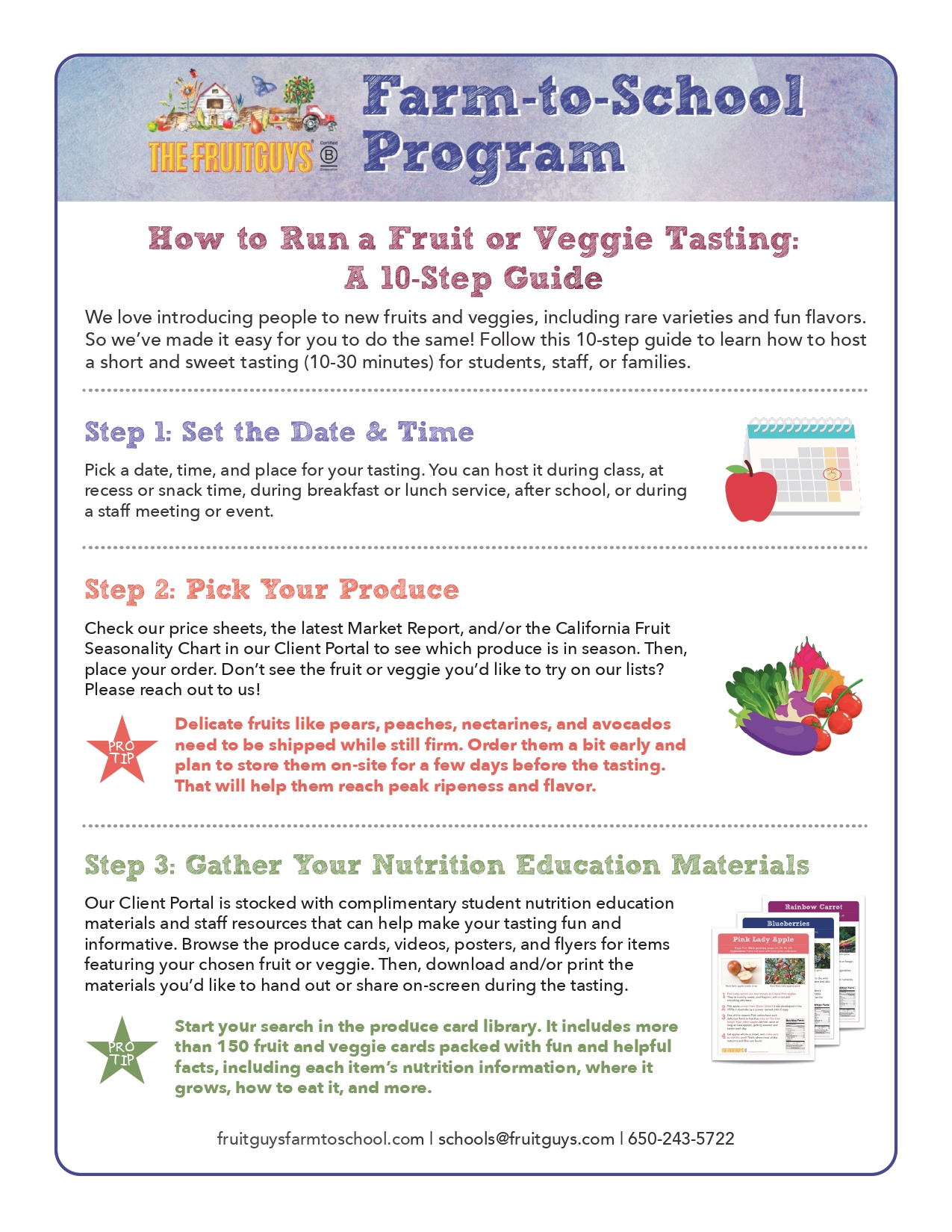 tasting flyer