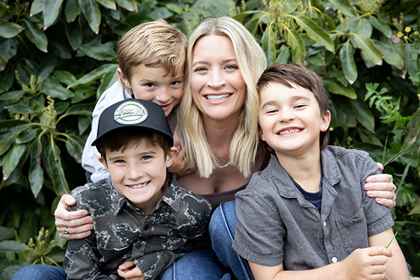 Mom and three sons